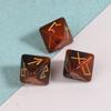 3 Pcs Polyhedral Rune Dice Acrylic 8-Sided Astrological Dice Table Game Dice with for Sharp Edges and Beautiful Inclusio