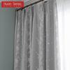 A Set of Nuan Series Hollow Star Blackout Curtain and Lace Sheer Curtains Integrated Gauze Curtain and Curtain for Living Room Bedroom Home Decor