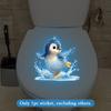 Leuchtender Pinguin Toilettenaufkleber Badezimmerdekor Selbstklebend Abnehmbar Leuchtender Wandaufkleber Heimdekoration