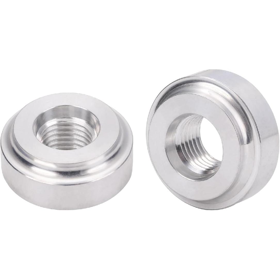 6AN -6 ORB O-ring Boss Female Weld On Bung Fitting Adapter Aluminum 2PCS 4AN ORB - 2PCS