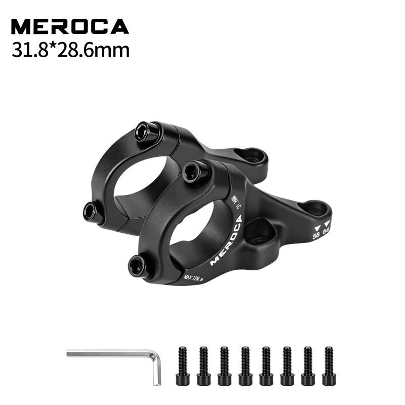 MEROCA Aluminum Direct Mount Stem Mountain Bike Downhill Use 31.8mm 35mm Clamp Diameter