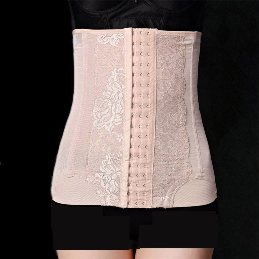 Breathable Mesh Tummy Slimming Belt Hook Closure Waist Trainer Body Shaper Belly Tightening