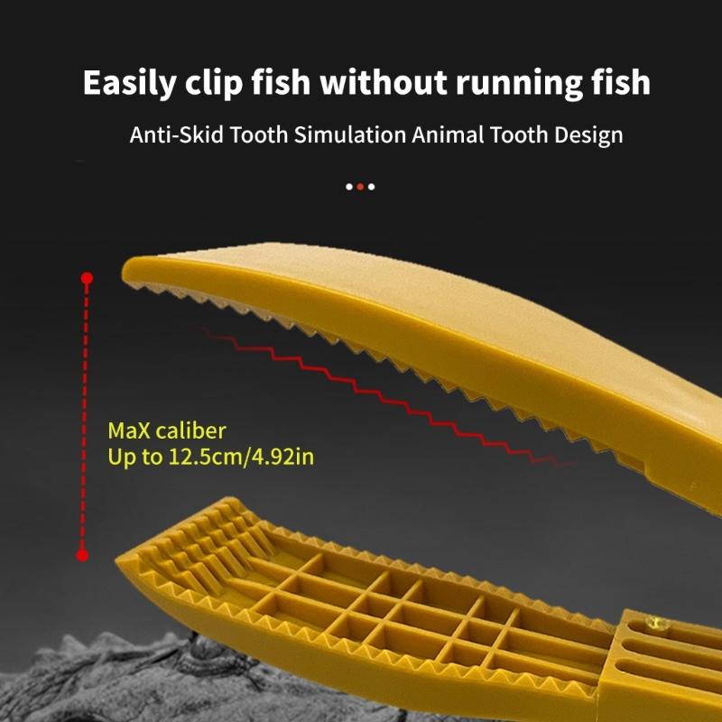 Fishing Gripper With Lanyard Key Chain Holder Fish Holder Tongs Switches Lock Gears Pince Fishing Tools Easy To Use