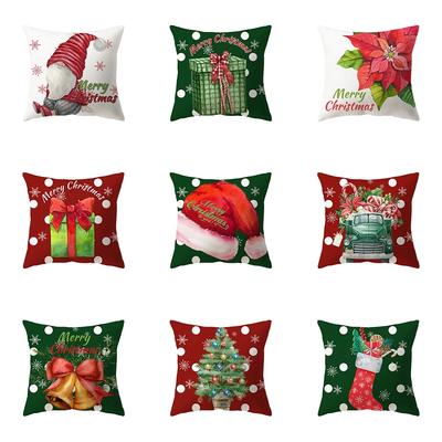Christmas Themed Pillowcases Car Accessories Office Santa Claus Living Room Sofa Home Pillowcases