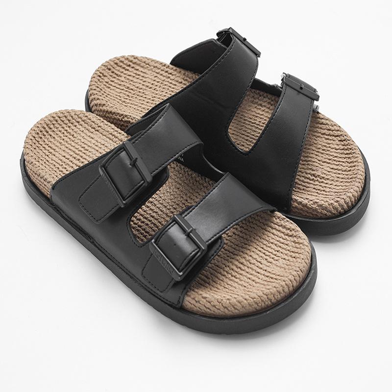 

Summer new men s towing hemp rope high elastic massage bottom home leisure versatile men s towing 44#(270mm чёрный