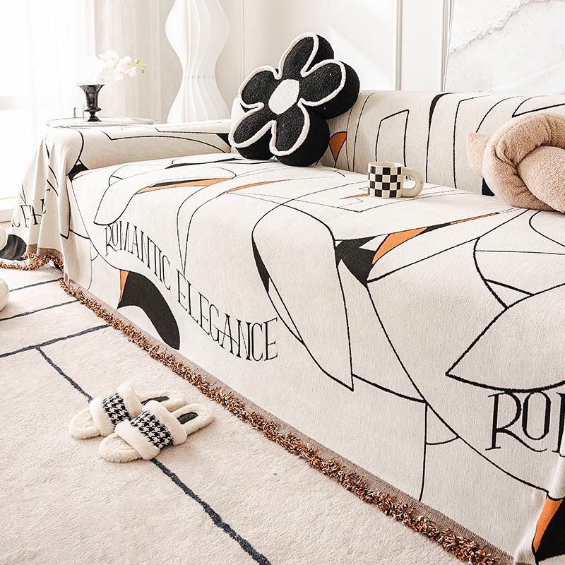 

INS стиль синельное полотенце для дивана, полное покрытие, нескользящее универсальное покрытие для дивана, универсальный чехол, универсальное полотенце для четырех сезонов 180*130cm