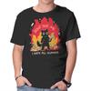 Unisex Crew Neck T-Shirt Dont Test Me Graphic Short Sleeve Casual Tee