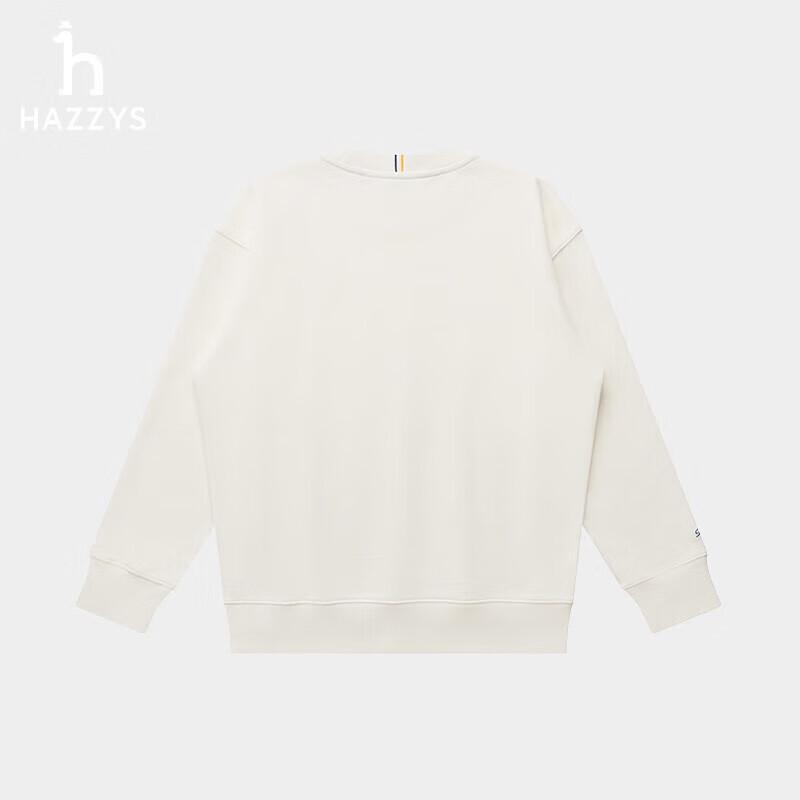 HAZZYS Women's 2025 Spring Loose Round Neck Sweatshirt