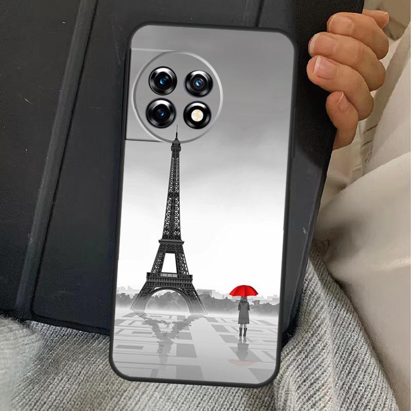 Paris Eiffel Tower Case For OnePlus 13T 10T 8T 10R 12R 13R 15 13 12 11 10 9 Nord CE 5 2 3 4 Lite N20 N30 Cover