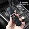 Hijk1 ·1Pcs Car Sun Visor Glasses Clip Ticket Card Storage Clamp For VW GTI Polo Golf Passat Tiguan Arteon Jetta T-ROC Sharan Scirocco