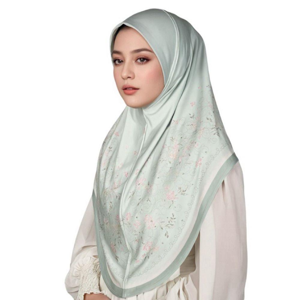 Breathable Eid Al-Fitr Long Floral Turban Adjustable Multiple Colors Printed Arab Lady Headscarf Versatile Cotton