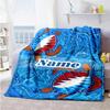 Blue Sea Turtles Customize Your Name Blanket Multi-purpose Personalized Blanket Soft & Cozy Great for Living Room Couch Seaside Nap