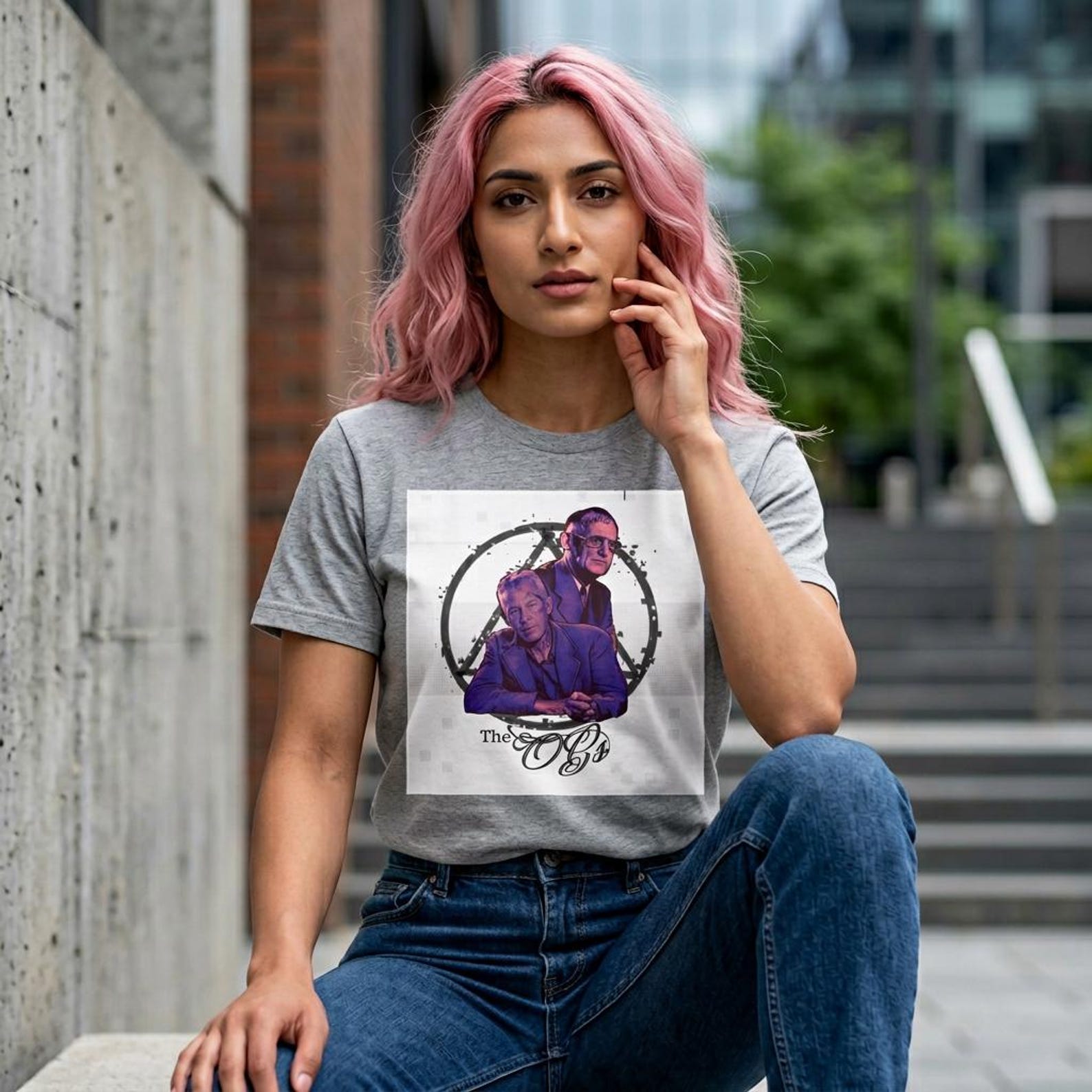 Duo Bill and Bob Vintage Portrait T-Shirt | Retro Recovery Tee M
