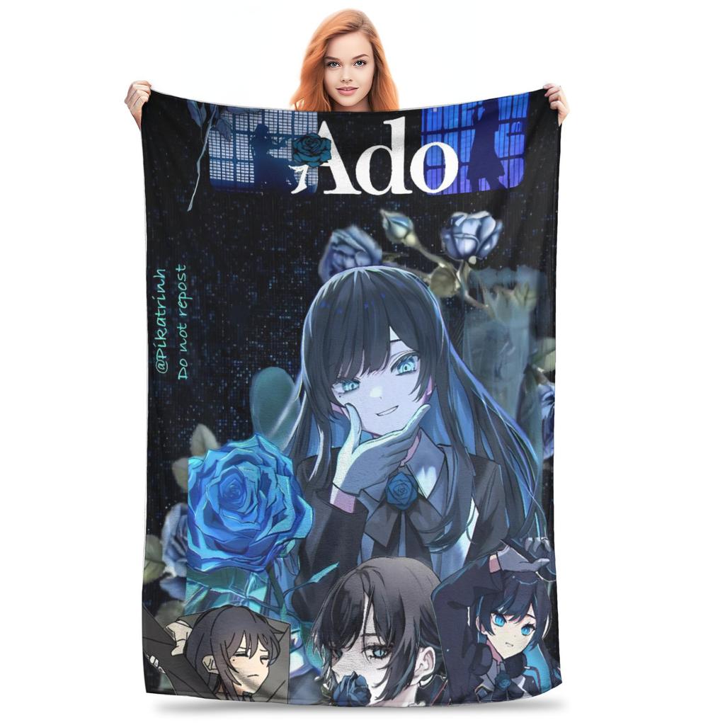 Ado WORLD TOUR 2025 Hibana Blankets Warm Soft Novelty Plush Throw Blanket For Child Outdoor Flannel Bedspread Bed Cover