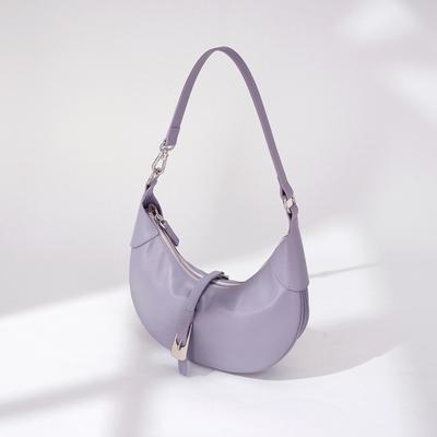 2025 Crescent Minimalist Genuine Leather Shoulder Bag