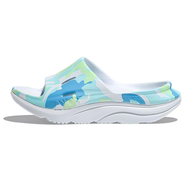 HOKA One One Ora Recovery Slide 3 Casual Breathable Hollow Non-Slip Odor-Resistant Slide Sandals Unisex Sandals Blue 1156730/ILD