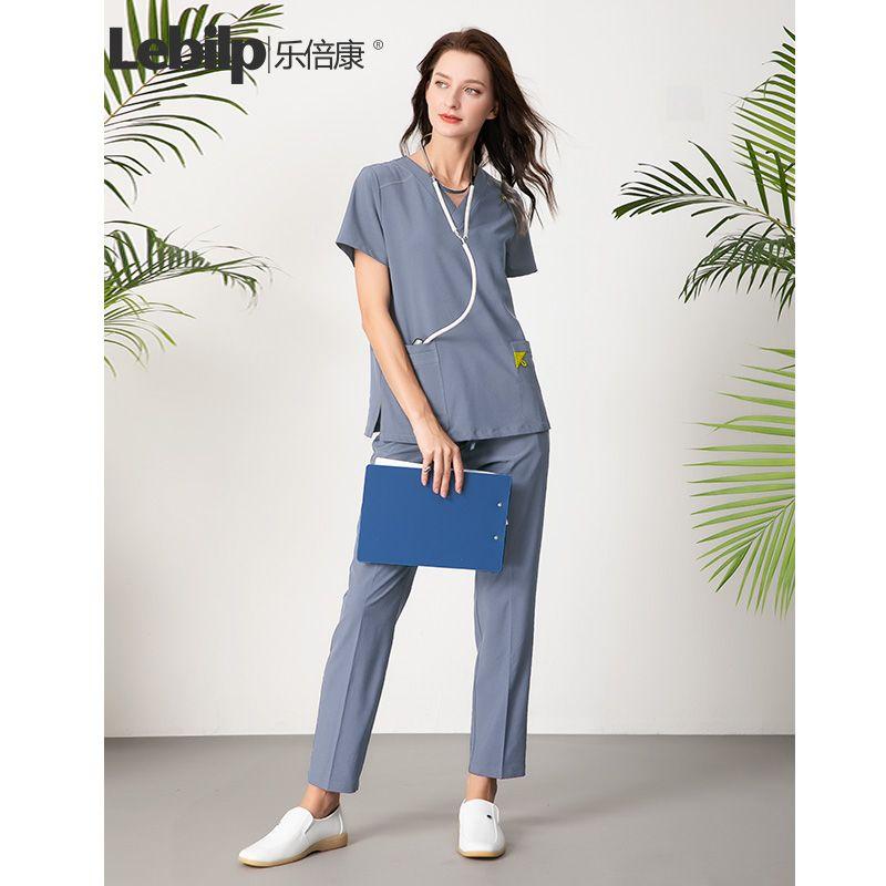 

Lebeikang Четырехсторонний Пуля Тонкий Мужской и Женский Быстросохнущий Медицинский Костюм 7228 female-gray blue (thin) XXXL