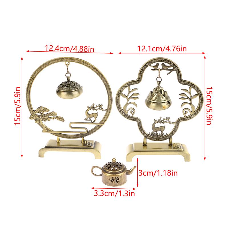 Kreatywny Retro Ażurowy Wiszący Uchwyt na Kadzidełka Dyfuzor Kadzideł Metalowy Uchwyt na Kadzidełka Dekoracja Domowego Salonu