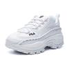 Fila Gear Fabric Synthetic Leather Trendy Outdoor Sports Shock Absorbing Wear Resistant Low Top Casual Shoes Women Casual Shoes White F12W044122FWT
