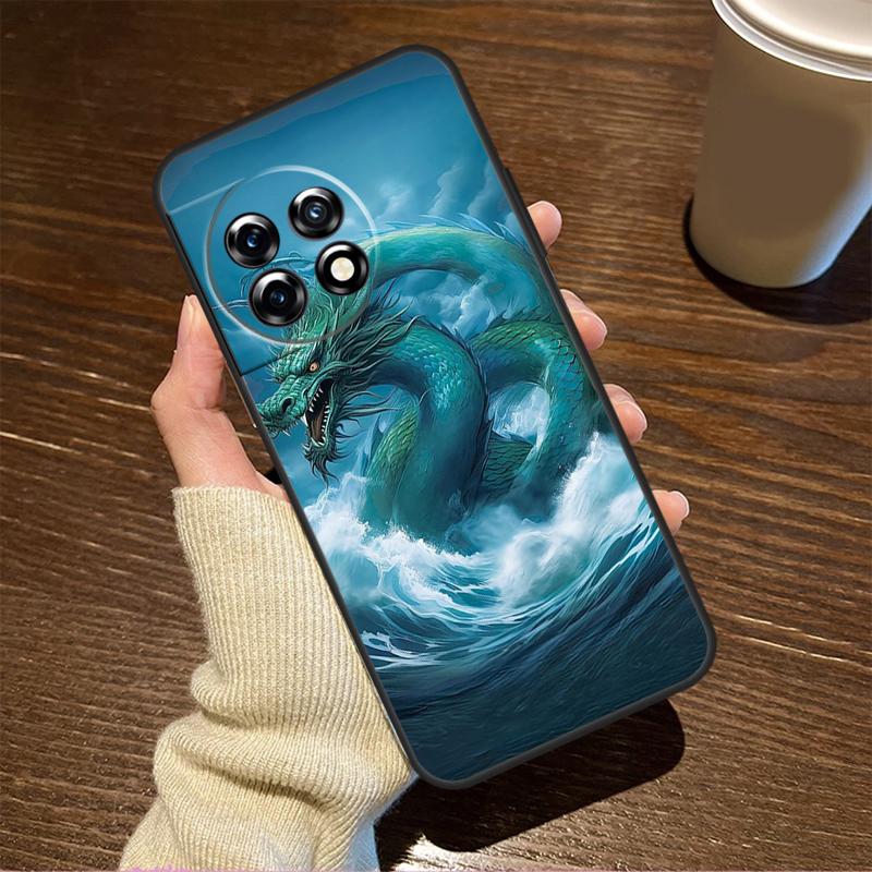 Chinese Style Crane Dragon For OnePlus 15 13 12 11 15R 13R 12R 8T 10T 13T Case For OnePlus Nord 5 CE 2 3 4 Lite N20 N30