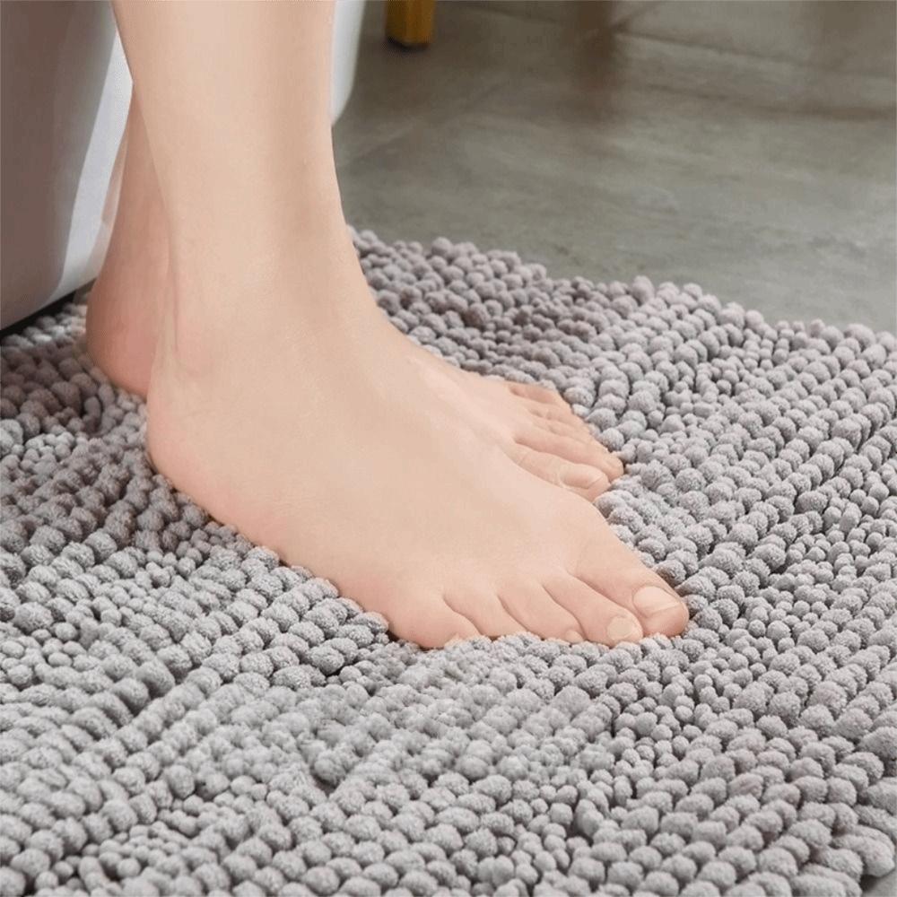 Shaggy Hair Chenille Bath Mat Non-Slip Kitchen Floor Mat Practical Small Carpet  Bedroom
