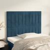 VidaXL Headboards 2 Pcs Dark Blue 80x5x78-88 Cm Velvet3116604
