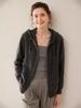 2024 A/W Women's Pure Cashmere Hooded Double Zipper Cardigan - Solid Color, Stylish & Warm.