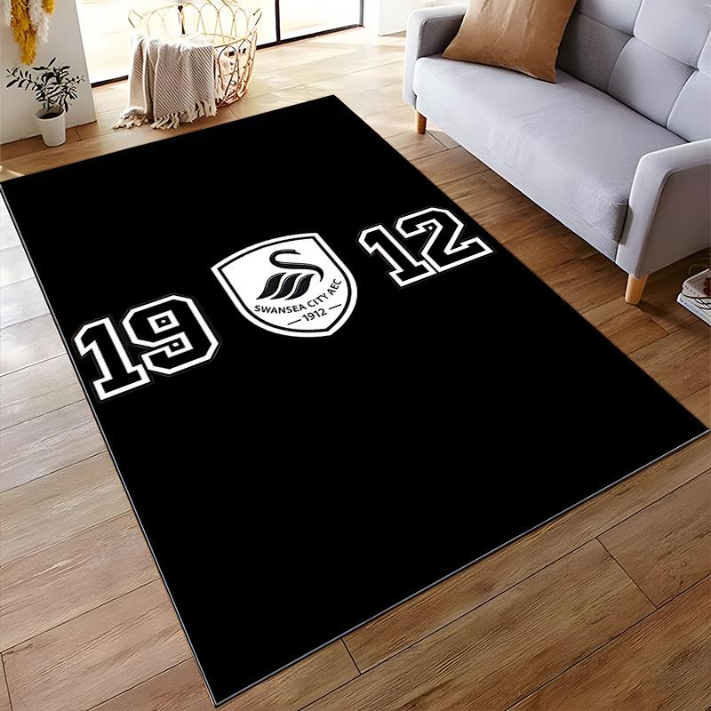 Swansea City AEC Logo Rug suitable as a non-slip mat for the living room or bedroom sofa
