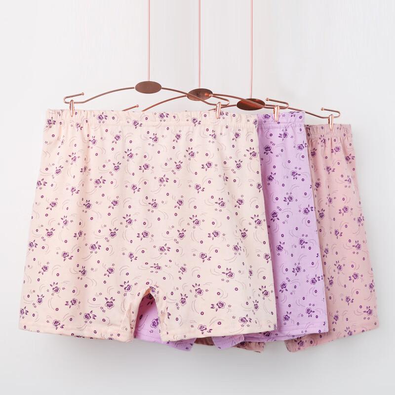 Fengxiao Women's Pure Cotton High Waist Boxer Briefs