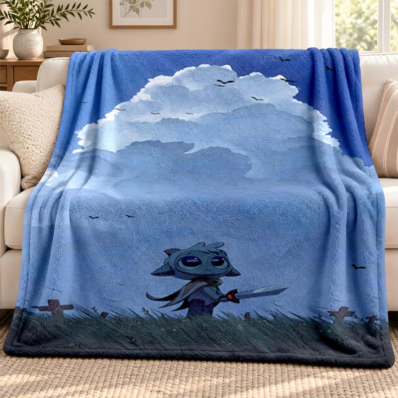 Cult of the Lamb blanket Flannel Blanket Soft Cozy Plush Throw for Sofa Bed Lightweight Home Decoration Outdoor camping