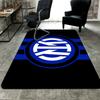 Inter Milan Pattern Rug Floor Mat for Living Room or Bedroom Soft and Comfortable Carpet a Gift for Birthday and Holiday.