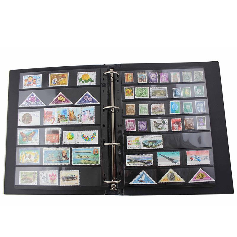 Universal 9 Holes Loose-Leaf Album Stamp Holder Sheets Coin Collection Book For Money Collectors Philately Enthusiasts
