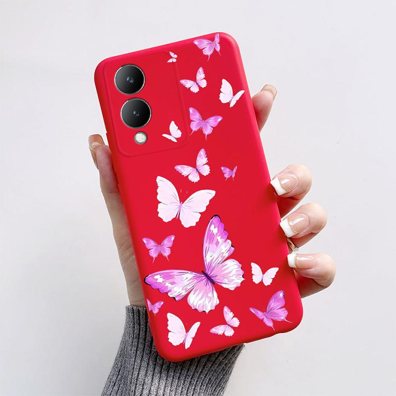 Custodia Per Vivo Y17 S Y17S Y16 Custodia Per Telefono Silicone Morbido Bella Farfalla Cover Posteriore Per VivoY17S Vivo Y 17S Y 16 Fundas Coque Capa