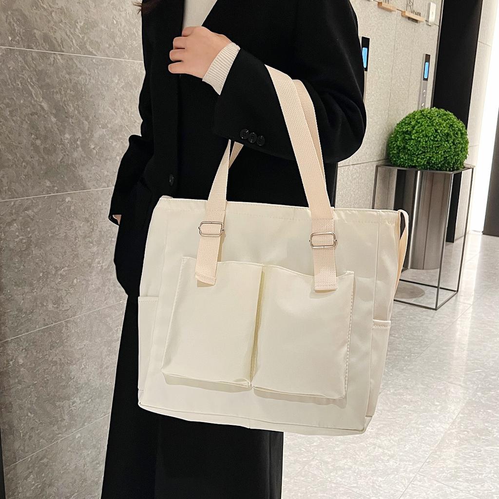Waterproof nyl bag, large capacity, lightweight, multi-functial women's bag, e-shoulder crossbody bag, student class tutor