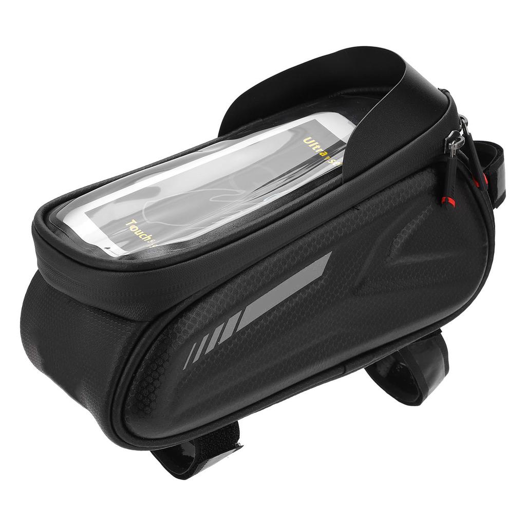 Bike Phone Front Frame Bag Waterproof Reflective Phone Mount Top Tube Bag Pouch