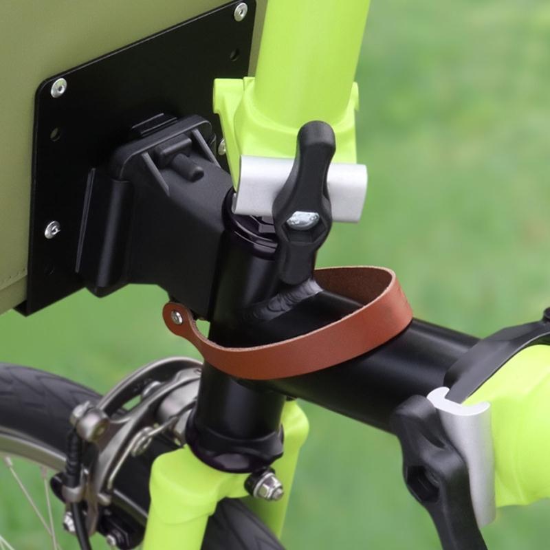 2 Pcs Front Shelf Handle Cycling Accessories Pig Nose Anticcratch Folding Bike Head Bag Pull Belt