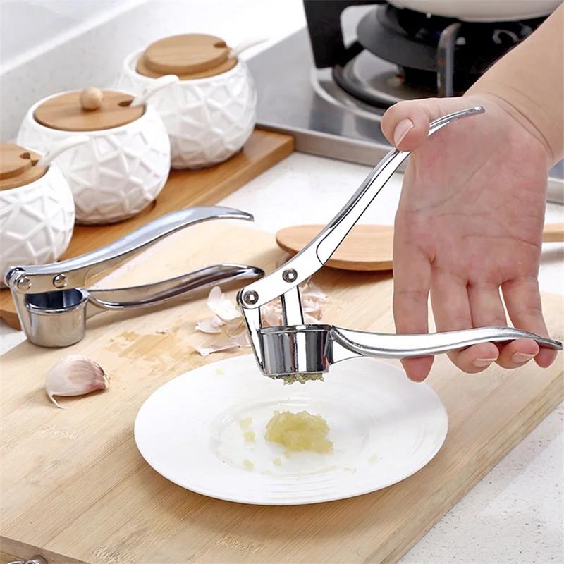 Manual Garlic Puree Machine, Household Garlic Peeling And Pressing Tool, Garlic Paste Squeezing Machine, Kitchen Garlic Pounding Tool