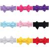 Kids Girls Xmas Gift Christmas Pure Color Bow Bowknot Soft Elastic Headband Hair Hoops