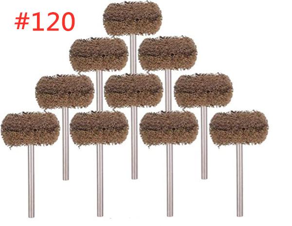 100pcs/pack Wool Polishing Head Grinding Abrasive Disc Mini Drill Abrasive Brush 2.35/3mm Shank for Dremel Rotary Hand Tools