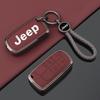 Para Jeep Aleación de Zinc Cuero Funda Protectora para Llave de Coche Accesorios para Jeep Renegade Wrangler Patriot Grand Cherokee WK2 KL Com