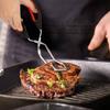 Stainless Steel Bbq Tongs With Multifunction Food Clamps For Outdoor Grilling And Baking