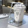 Transparent White Love Love Case For Samsung Galaxy S26 S25 S24 Ultra S23 FE S22 Plus S21 A56 A53 A34 A54 A35 A55 A16 Soft Cover