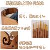 Acidea Wooden Yarn Knitting Natural Wood Yarn Holder with 9 Knitting Smartphone and Storage for Hair and Crochet Yarn Knitting Knitting Crochet Sewing