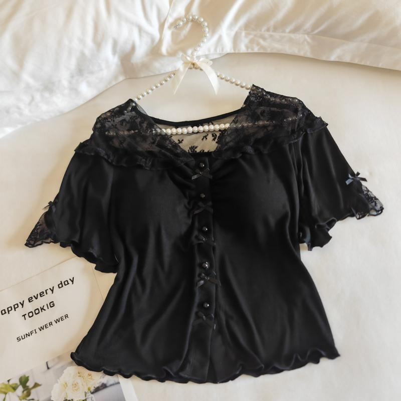 Women's Summer Modal Pajama Set with Chest Pad - Short Sleeve, Lightweight, for Spring and Autumn