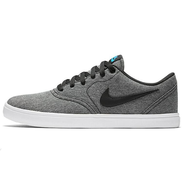 

New Nike Check Solarsoft Canvas Sb Black White 843896-004