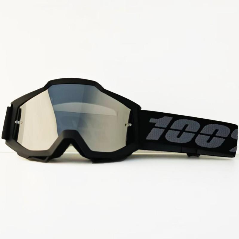 Motorrad Fahrbrille Winddicht Sportbrille Vollrahmen PC-Linse Austauschbar Unisex Fahrradbrille