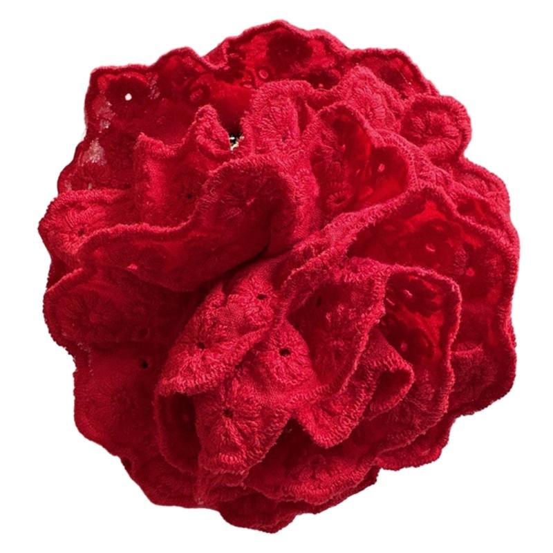 Lace Flower Hair Clip Claw Clips Hair Banana Barrettes Non-Slip Jaw Clip Girls Elegant Grab Hair Claw Hair Decor