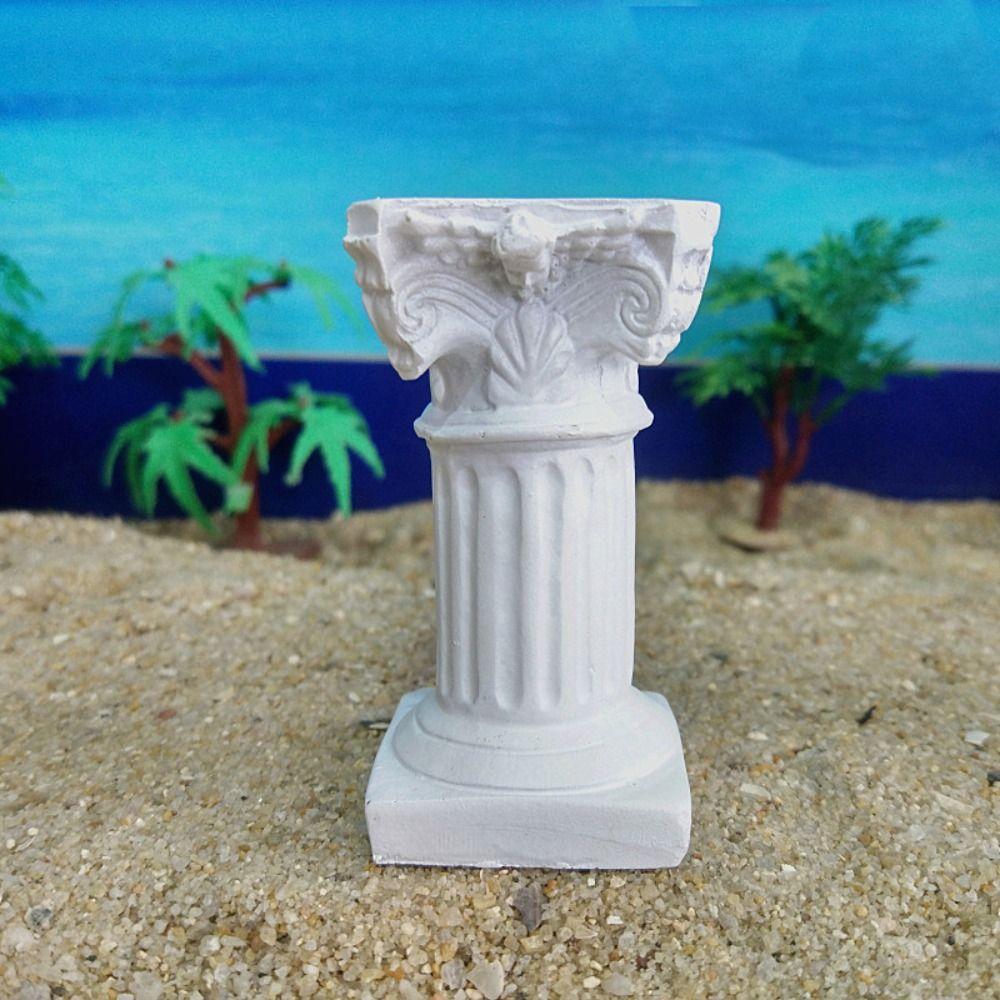 Desktop Ornaments Europe Style Miniature Candlestick Photography Props Handicraft Roman Column