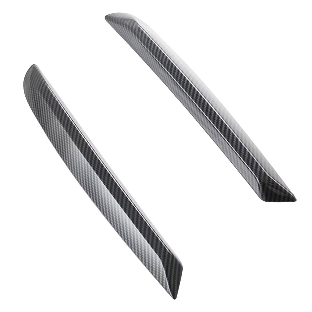 Suitable For MG4 EV2022-2024 Car Front Foglight Cover Trim Foglight Bezel Bumper Sticker Accessories ABS Carbon Fiber 2x