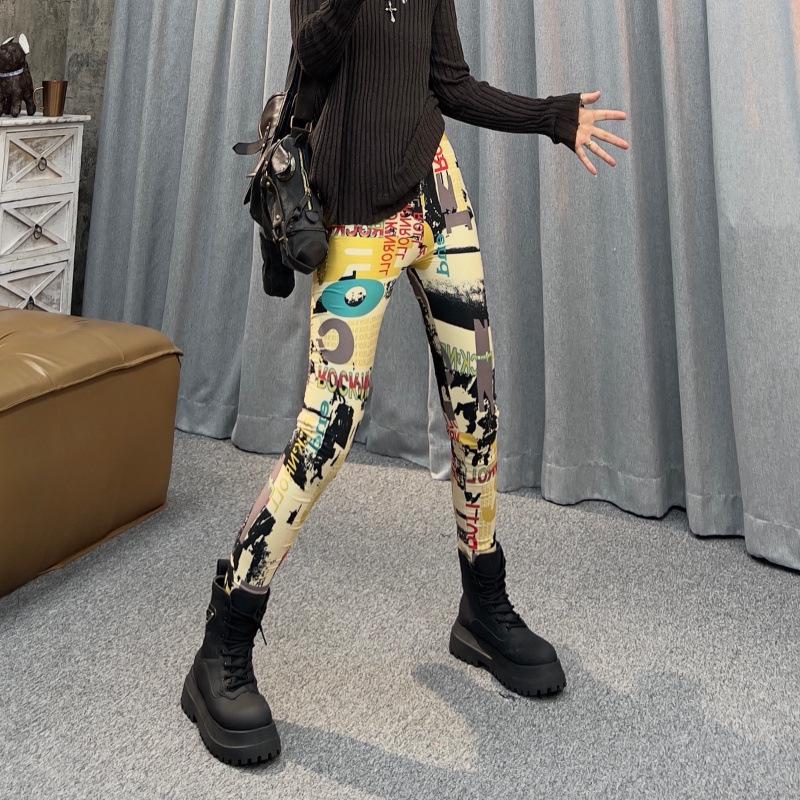 2025 Plaid High-Waist Stretchy Skinny Leggings for Women - Trendy Outerwear